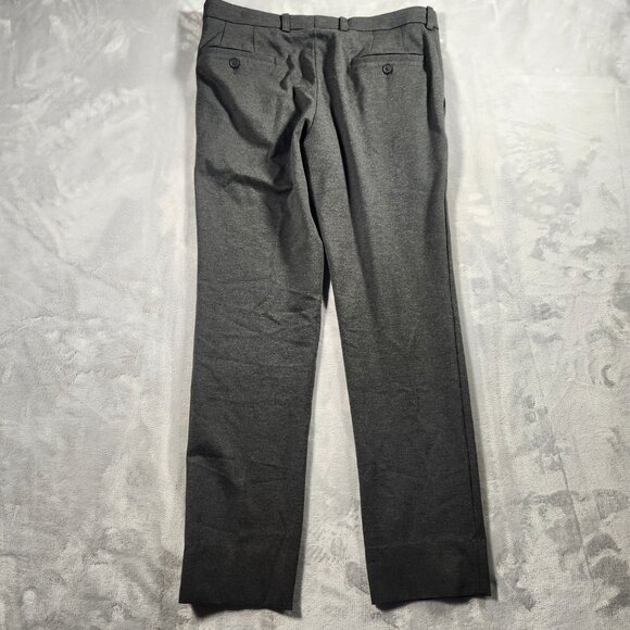 Jack Victor Mens HI-LINE Zip Pant Size W32RxL28 Gray Stretch Jersey Dress Pants - Picture 3 of 10